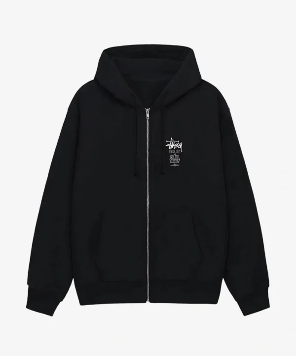 Stussy Swim Out Zip Hoodie Black