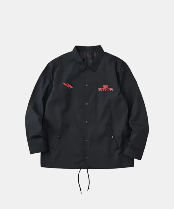White Mountaineering Qotsa Songs For The Deaf Coach Jacket Black