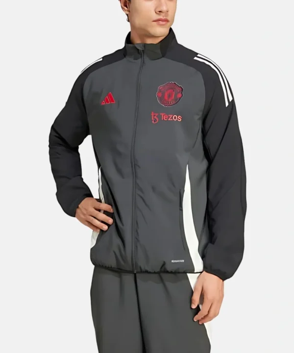2025 Adidas Manchester United Training Jacket Grey