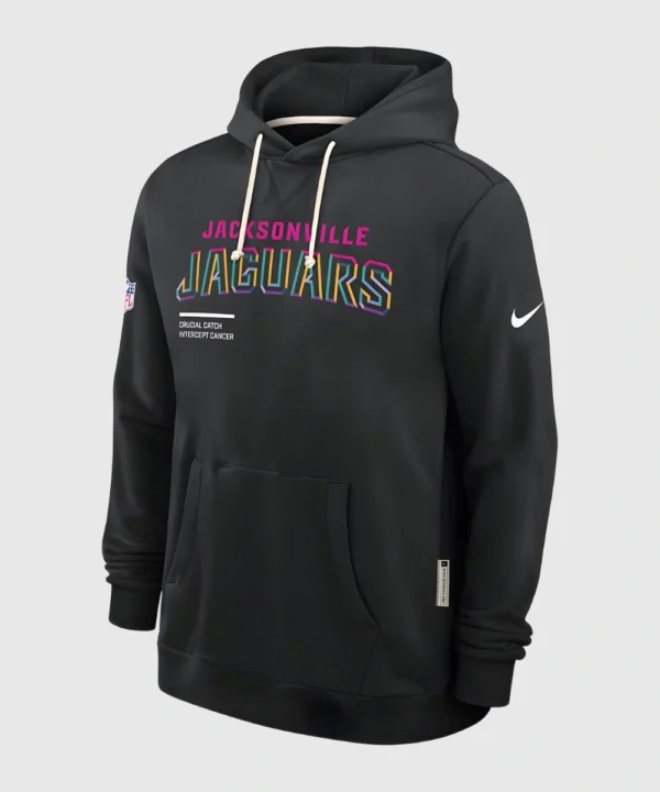 2025 Jacksonville Jaguars Nike Black NFL Crucial Catch Sideline Standard Issue Travis Hunter Hoodie