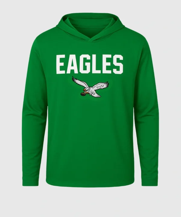 American Football Coach Nick Sirianni Nike Kelly Green Philadelphia Eagles Big & Tall Alt Pack Dri-FIT Long Sleeve Hoodie T-Shirt