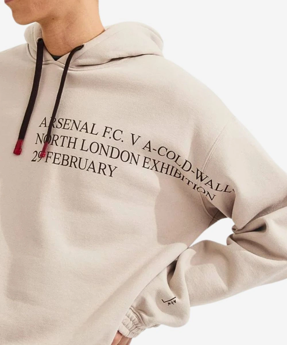 Arsenal x A-COLD-WALL Derby Beige Pullover Hoodie