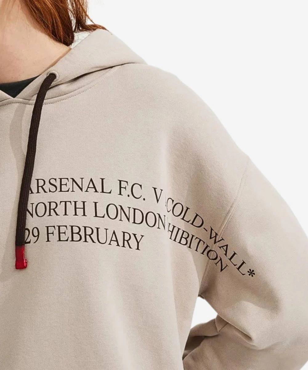 Arsenal x A-COLD-WALL Derby Hoodie Beige