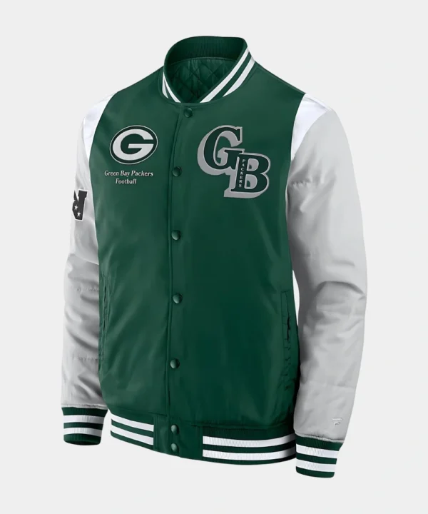 Green Bay Packers Fanatics Green Elements Elite Full-Snap Jacket