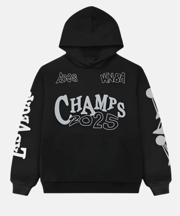 Las Vegas Aces 2025 WNBA Champions Black Hoodie