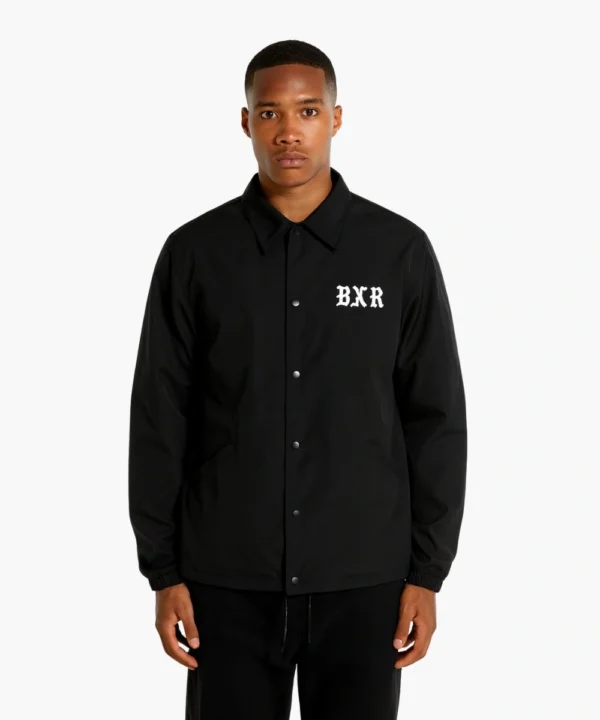 Mens BXR LA Coach Jacket Black