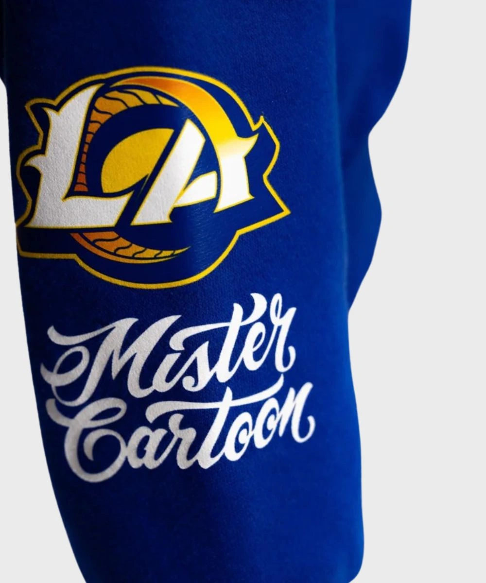 Mister Cartoon x Los Angeles Rams Graphic Hoodie Royal Blue