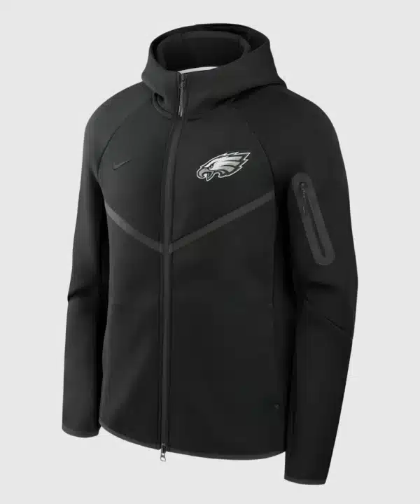 Nike NFL Philadelphia Eagles Tech Fleece Windrunner Full-Zip Hooded Jacket Black