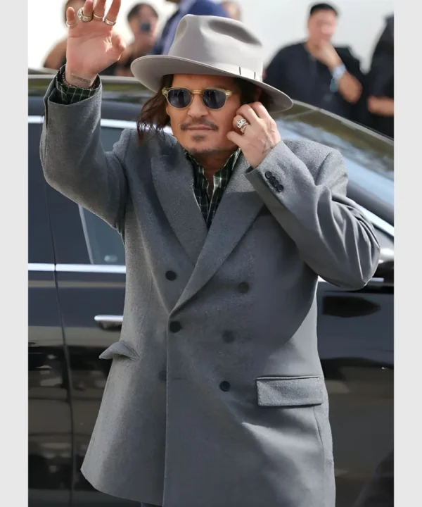 Paris Fashion Week 2025 Johnny Depp Grey Blazer