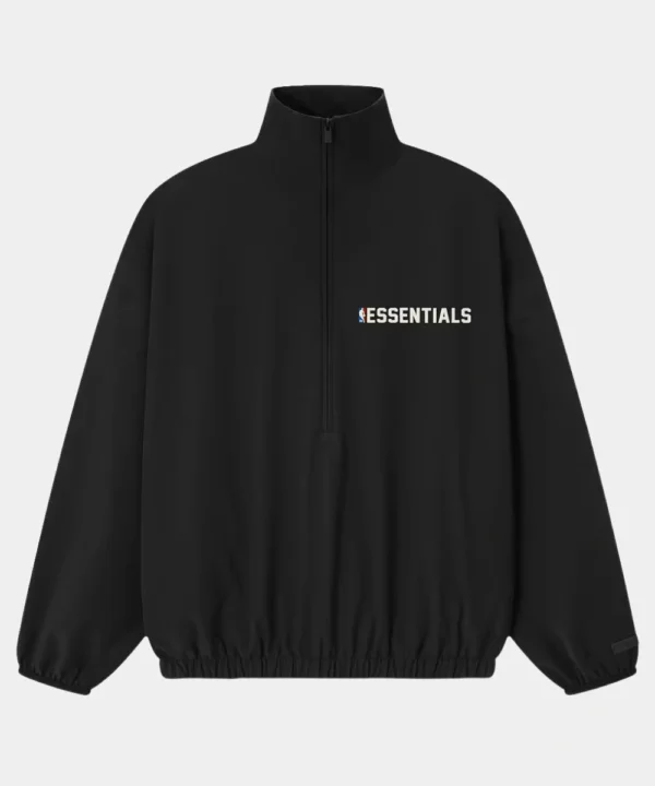 Unisex Fear of God x NBA Black Half-Zip Track Jacket