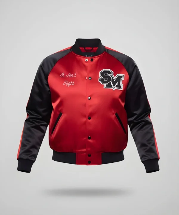 American Comedian And Actor Sebastian Maniscalco It Ain’t Right Jacket Red And Black