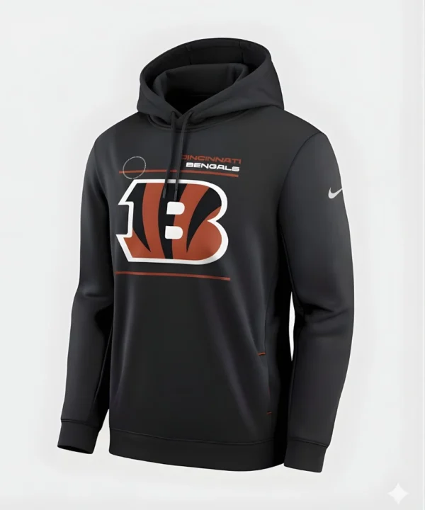 American Football Coach 2025 Zac Taylor Nike Cincinnati Bengals Graphic Black Sideline Hoodie