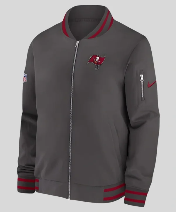 American Football Coach Todd Bowles Tampa Bay Buccaneers 2025 Sideline Black Bomber Jacket