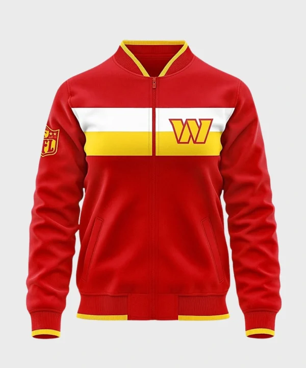 American Rapper And Actor 50 Cent Washington Commanders Red Satin Jacket