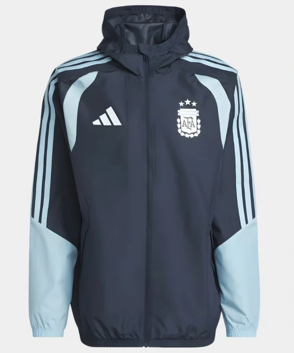 Argentina National Team adidas FIFA x World Cup 2026 Tiro All Weather Full-Zip Jacket