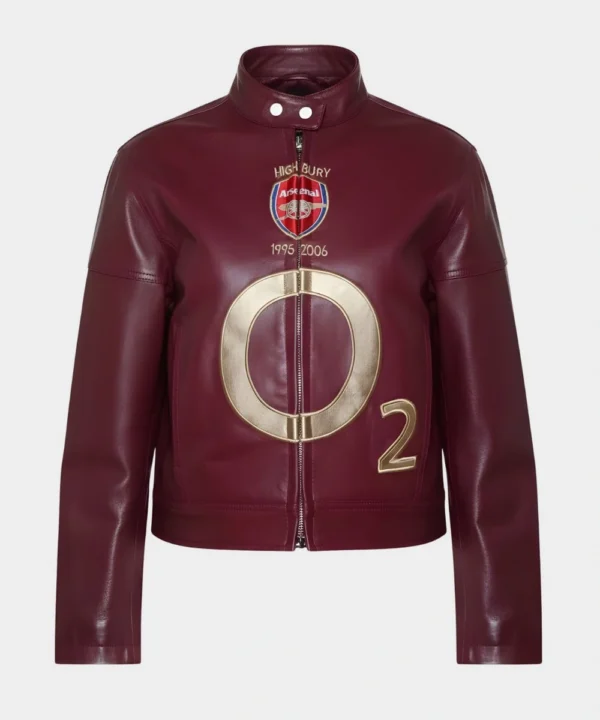 Arsenal Dennis Bergkamp Daughter Yasmin Leather Jacket