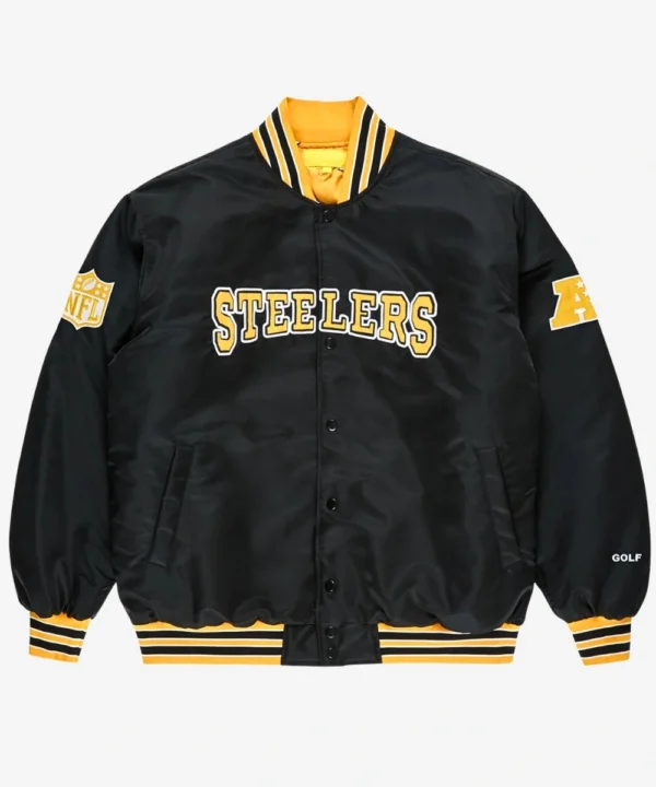 Golf Wang Pittsburgh Steelers Satin Bomber Jacket