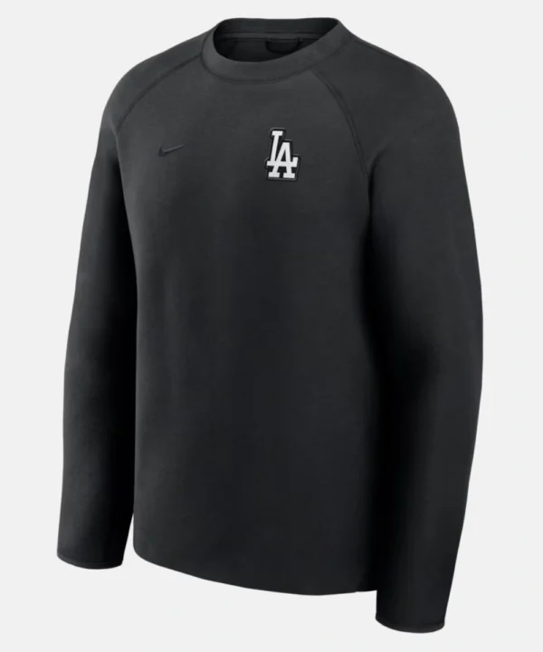 Los Angeles Dodgers Nike Black Tech Fleece Raglan Sweatshirt