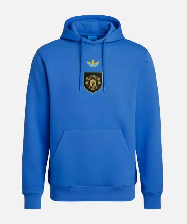 Manchester United x Adidas LFSTLR Hoodie Blue