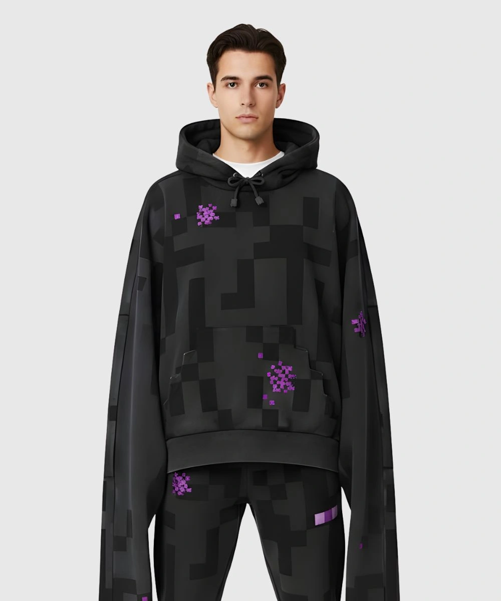 Minecraft Enderman Hoodie Black