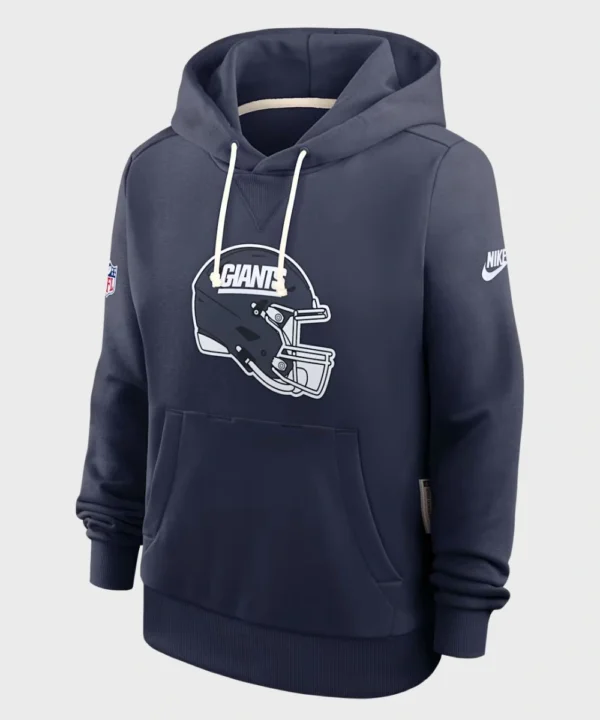 New York Giants Coach 2025 Brian Daboll New York Giants Nike Sideline Standard Issue Alt 2 Dri-FIT Hoodie Navy Blue