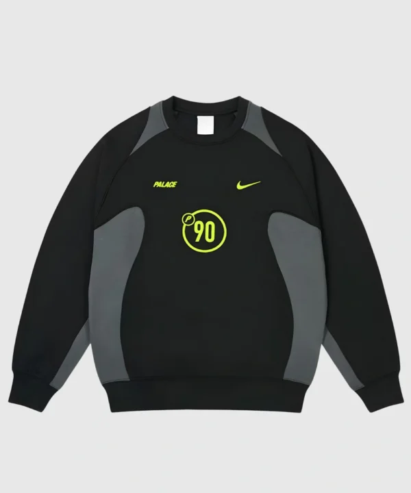 Palace x Nike Total P90 Crewneck Sweatshirt Black