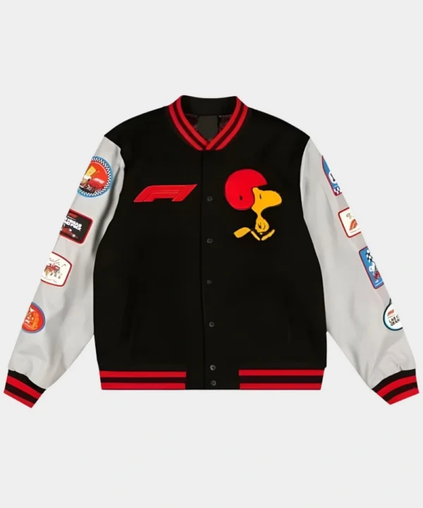 Peanuts Snoopy Dog x F1 Las Vegas Grand Prix Varsity Jacket