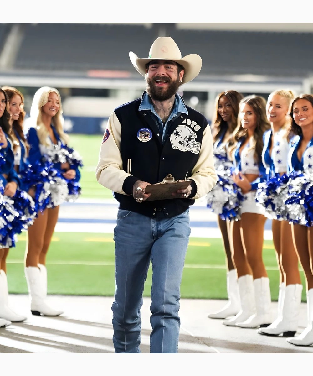 Post Malone Thanksgiving Halftime Show 2025 Dallas Cowboys Jacket