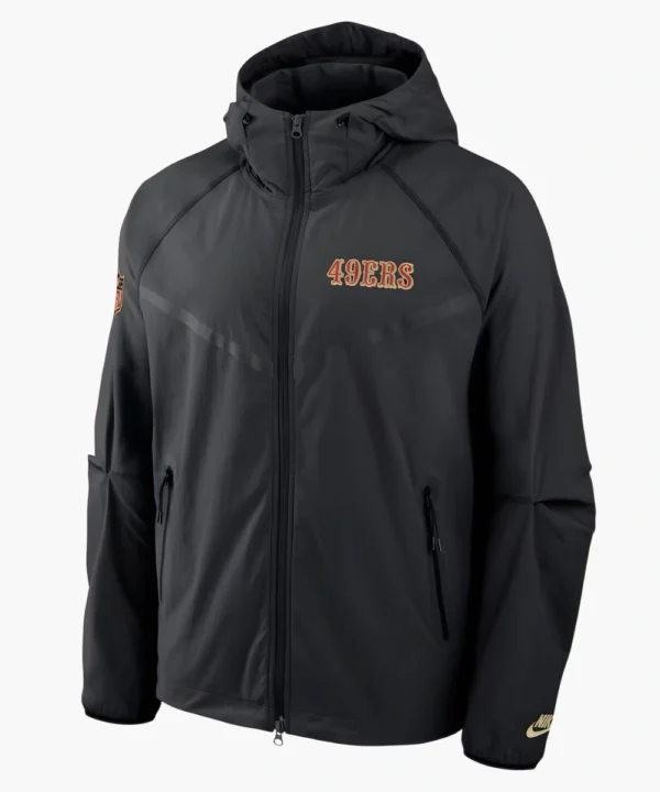 San Francisco 49ers 2025 Rivalries Collection Nike Tech Raglan Full-Zip Jacket Black