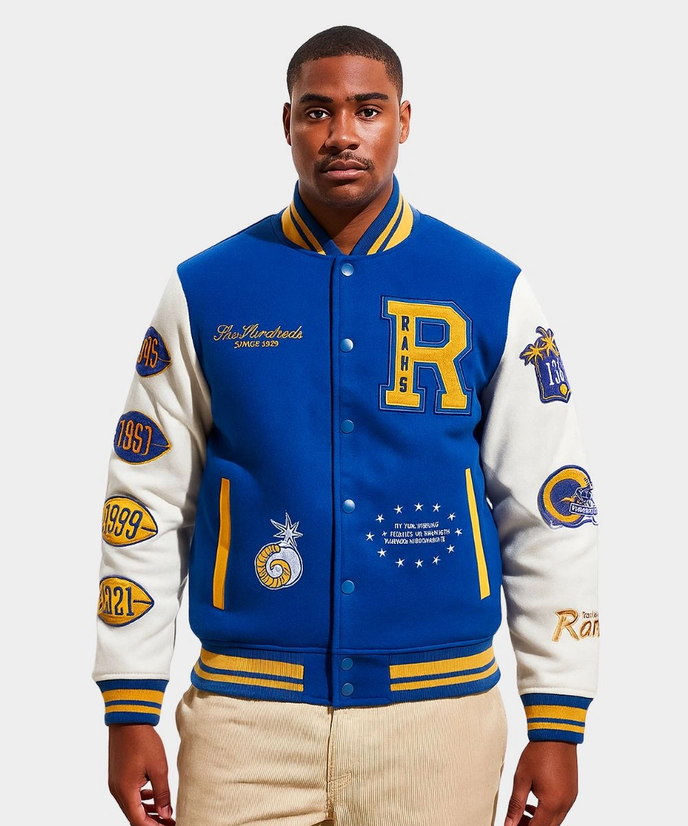 The Hundreds x Los Angeles Rams Varsity Jacket Men's