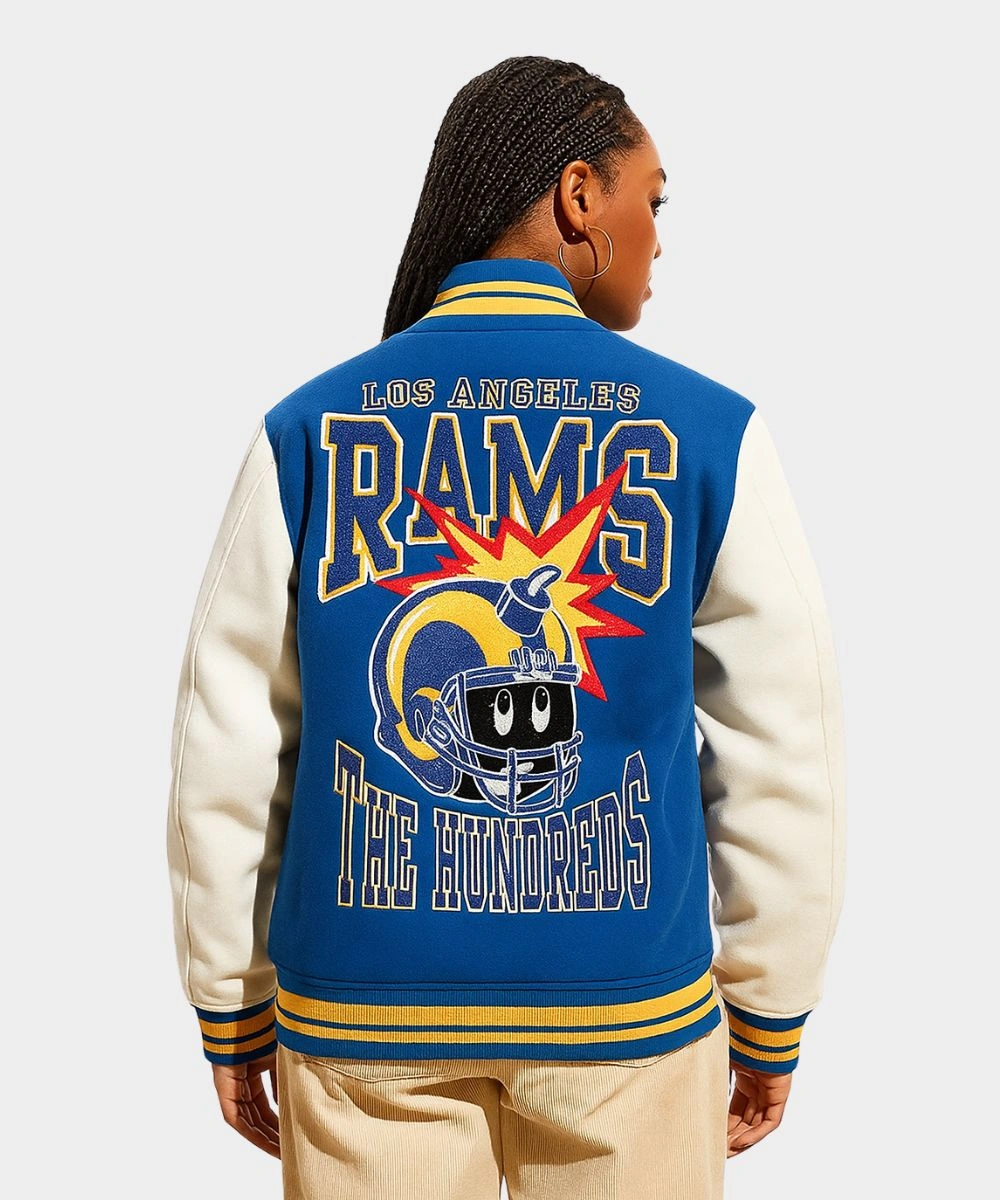 The Hundreds x Los Angeles Rams Varsity Jacket Women's