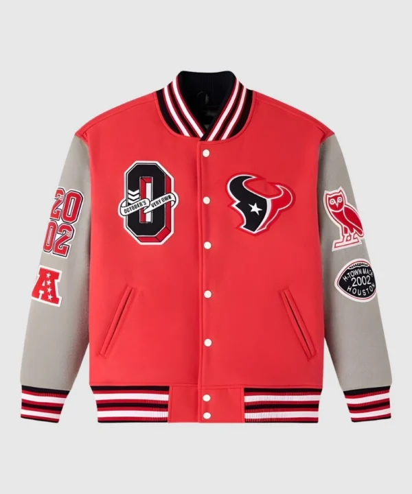 2025 OVO x NFL Houston Texans Varsity Jacket