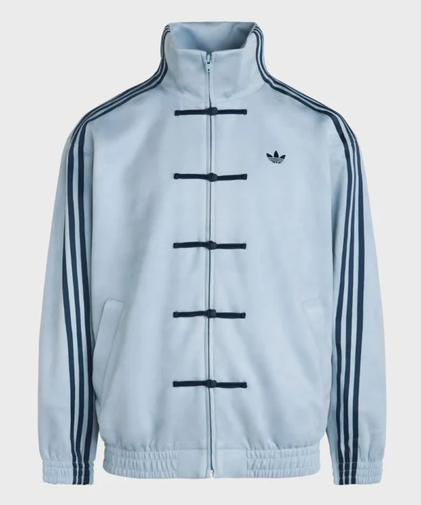 Adidas Chinese New Year 25/26 Ba Sing Se Suede Leather Jacket Light Blue