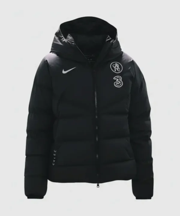 Chelsea FC 2025 UEFA Women’s Champions League Hooded Puffer Jacket