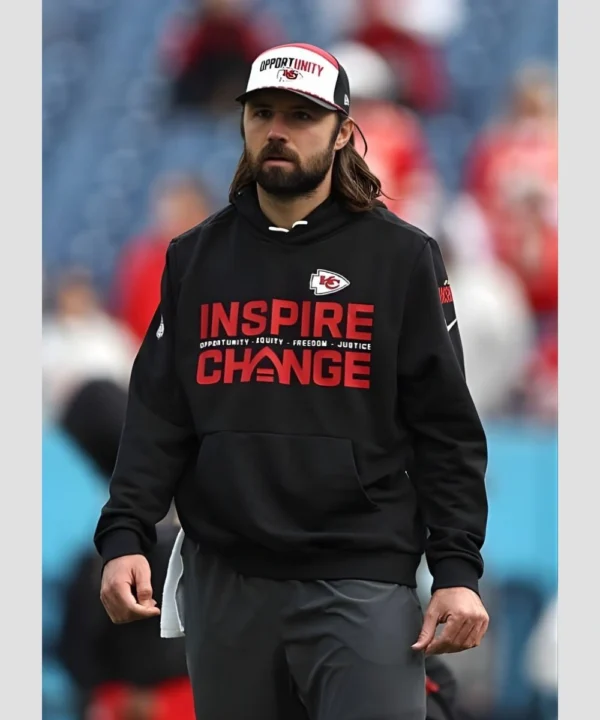 Gardner Minshew Kansas City Chiefs 2025 Opportunity Equity Freedom Justice Inspire Change Black Pullover Hoodie
