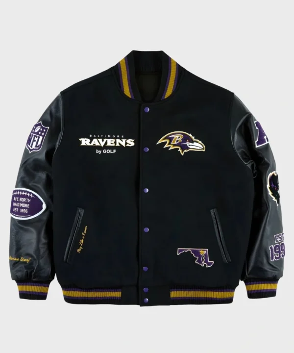 Golf Wang Baltimore Ravens Varsity Letterman Jacket
