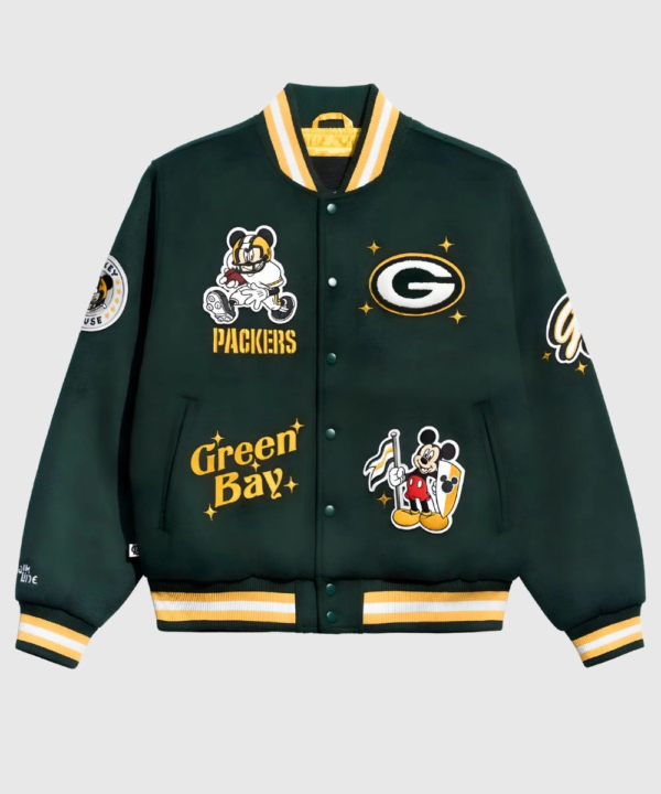 Green Bay Packers x Mickey Mouse Varsity Jacket