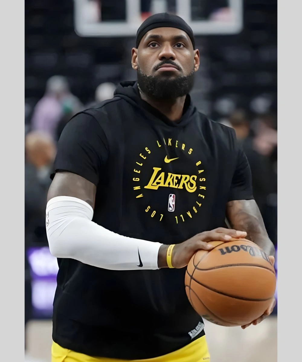 Lebron James Nike Los Angeles Lakers Sleeveless Hoodie