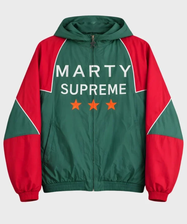 Marty Supreme 2025 Mexico Hooded Jacket Green & Red