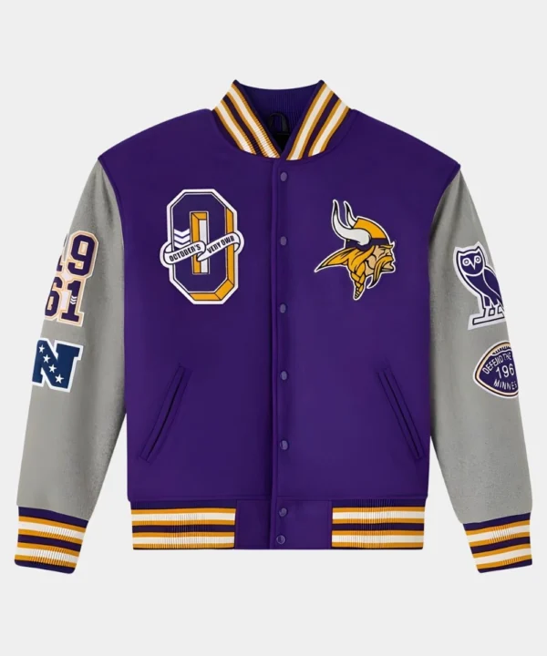 OVO x Minnesota Vikings Varsity Jacket