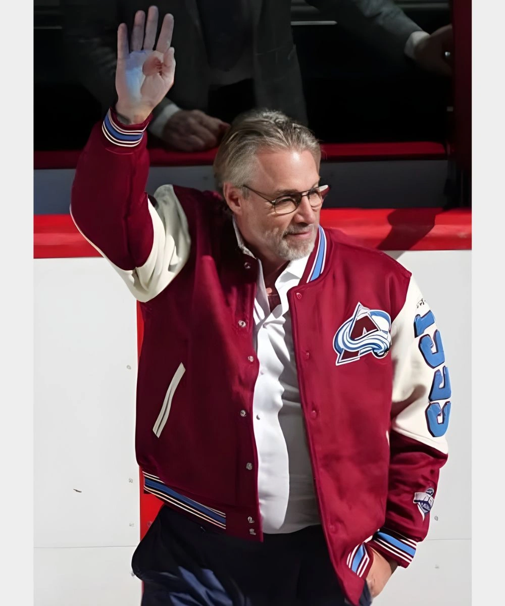 Swedish Hockey Player Peter Forsberg Colorado Avalanche 30th Anniversary Celebration Varsity Jacket