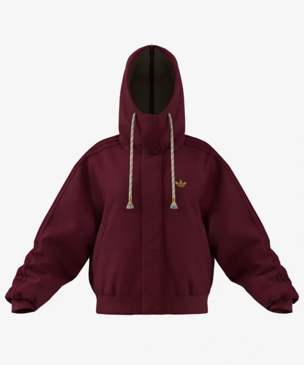 Adidas Originals Chinese New Year LNY SS26 Corduroy Burgundy Padded Jacket