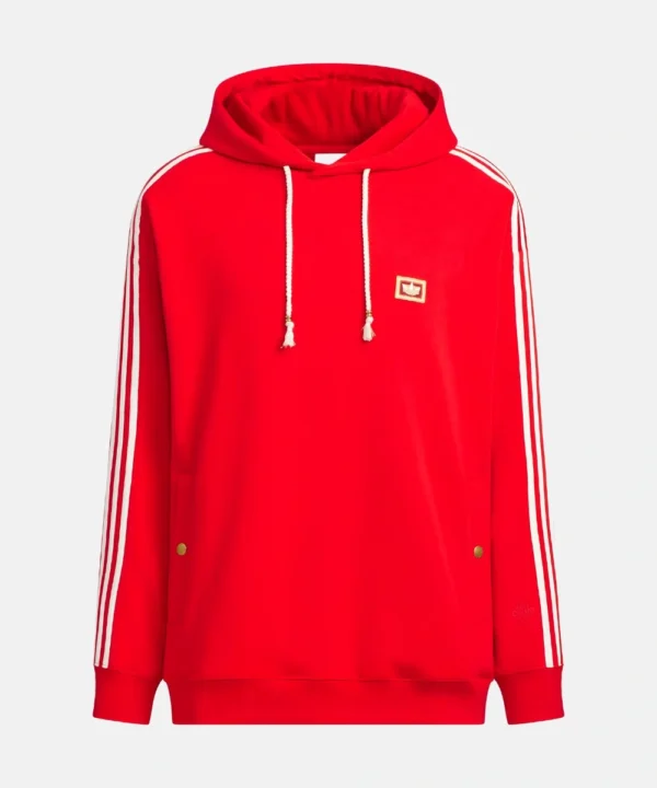 Adidas Originals Chinese New Year SS26 Pullover Fleece Hoodie Red