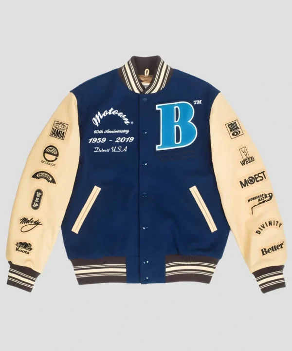 American Basketball Player LeBron James Motown Records 60th Anniversary Varsity Jacket