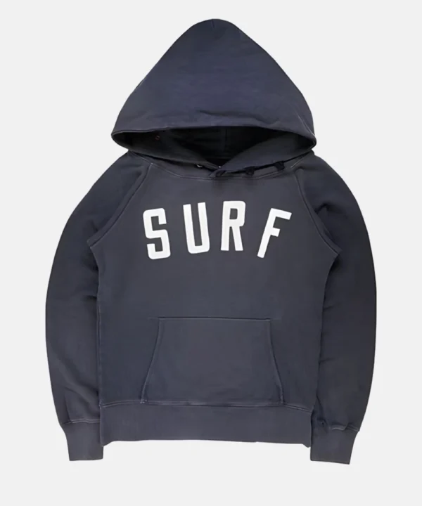 Kapital Surf Navy Blue Pulllover Fleece Hoodie