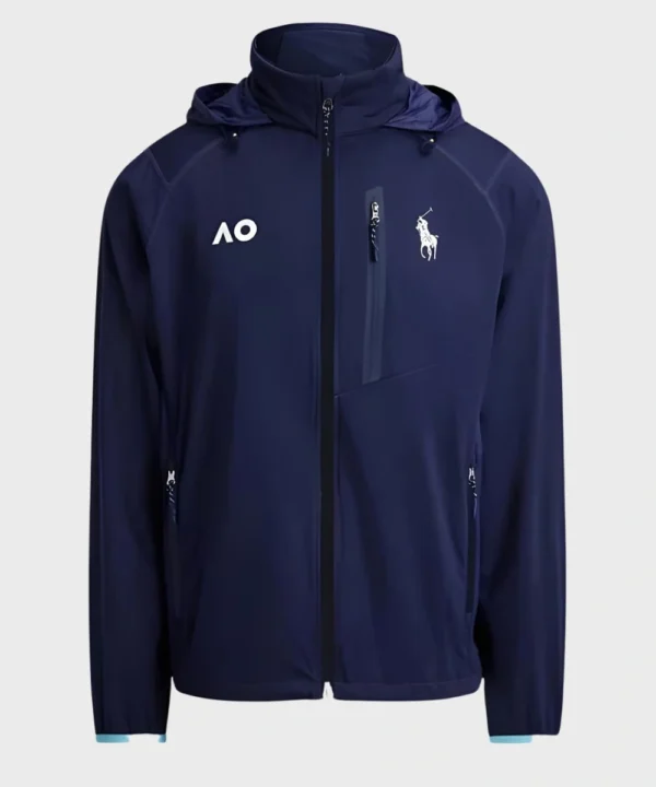 Men's Polo Ralph Lauren Australian US Open Ballperson Jacket Navy Blue