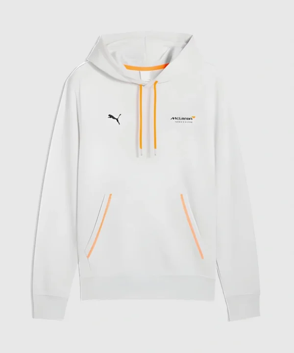 Men's Puma x McLaren 2026 Racing Graphic Pullover Hoodie White