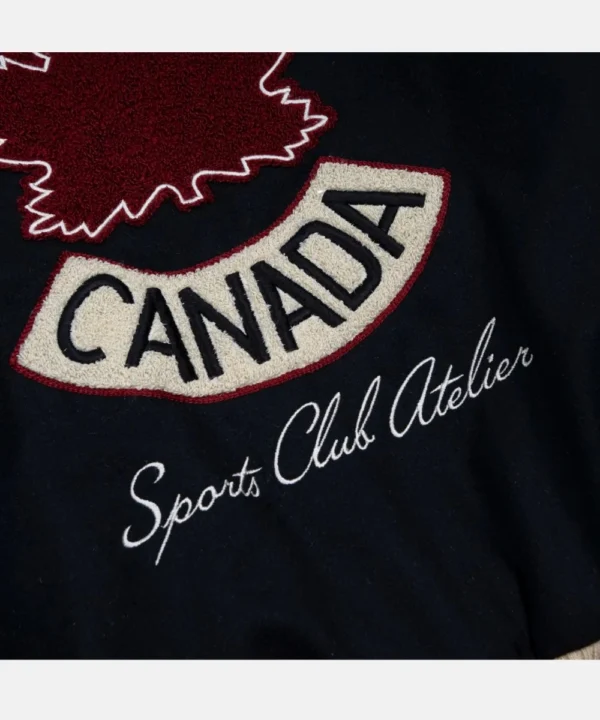 Sca Jacket SCA x HOCKEY CANADA Leaf & Legacy Varsity Bomber Jacket