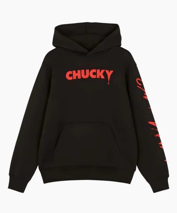 Primark Black Pullover Fleece Chucky Hoodie