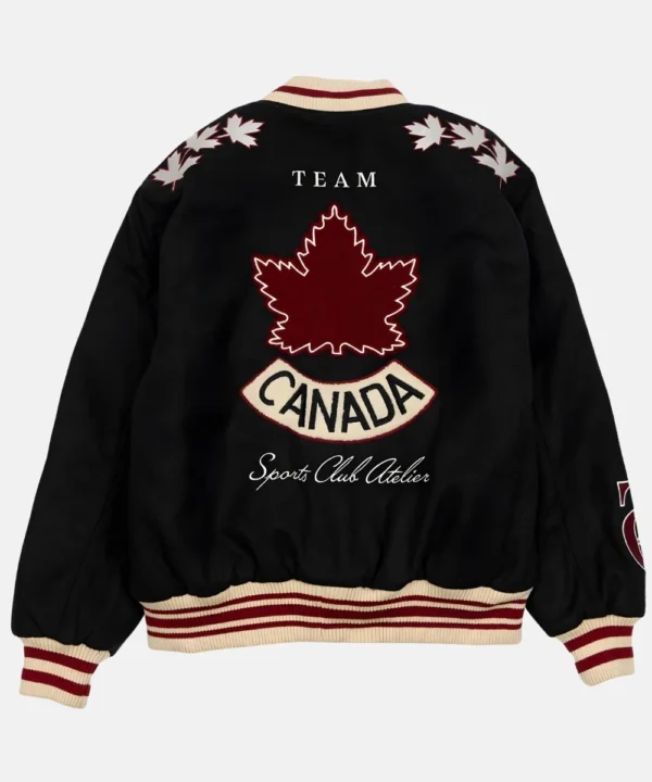 Sca Jacket SCA x HOCKEY CANADA Leaf & Legacy Varsity Bomber Jacket